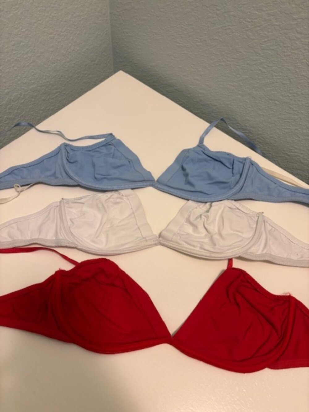 Set of three Victoria Secret unlined V shaped bras (34B) - soft and comfortable!